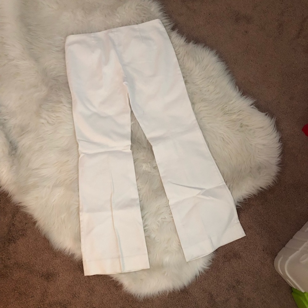 Tory Burch White Wide Leg Pants size 8